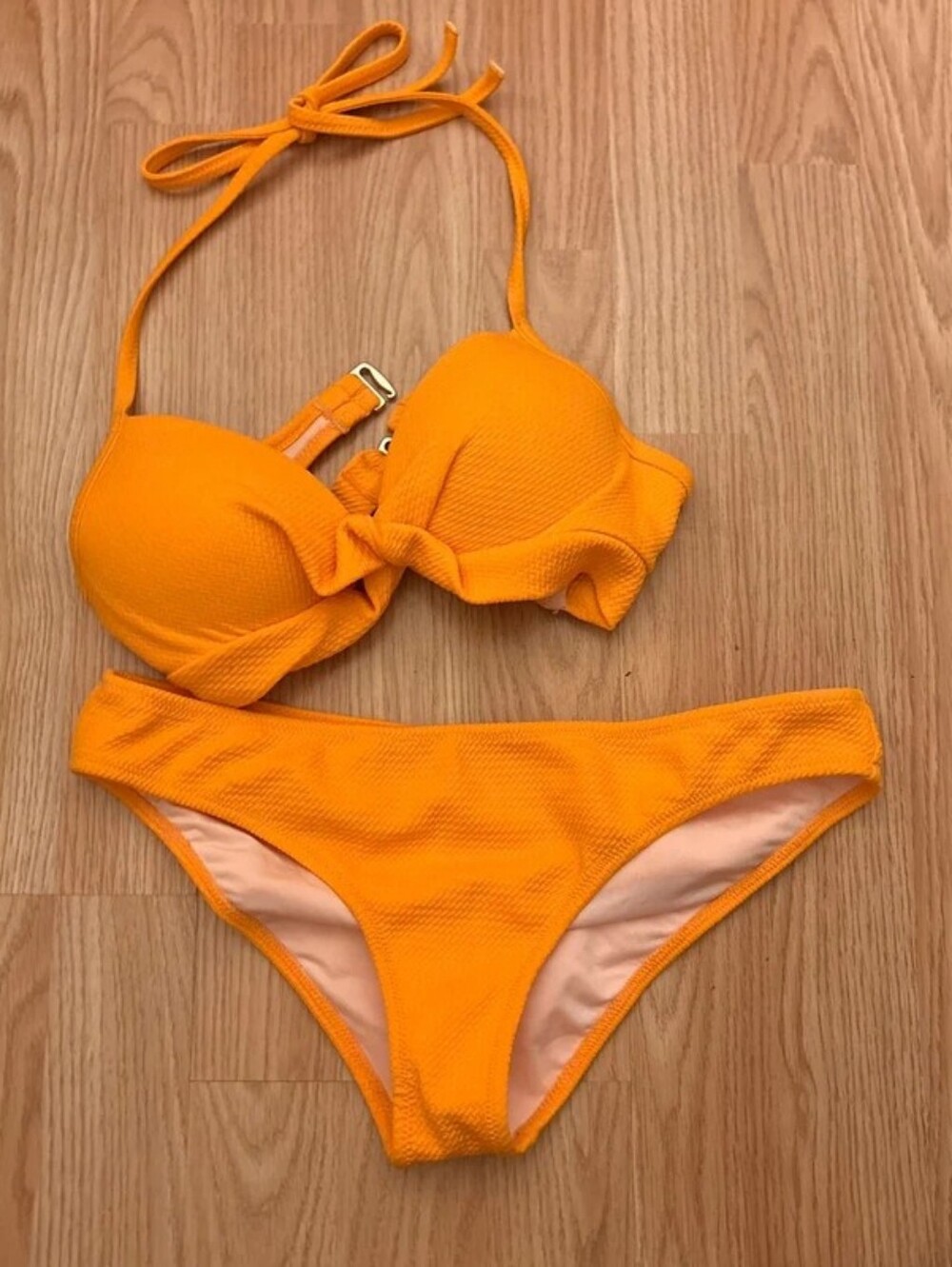 Shade & Shore Emerald Green Two-Piece Bikini Set